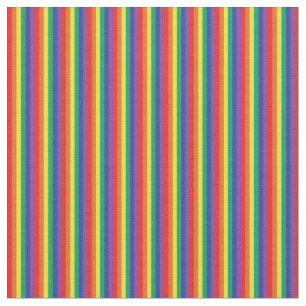 Rainbow Pin Stripe Cute Colourful Kids Fabric