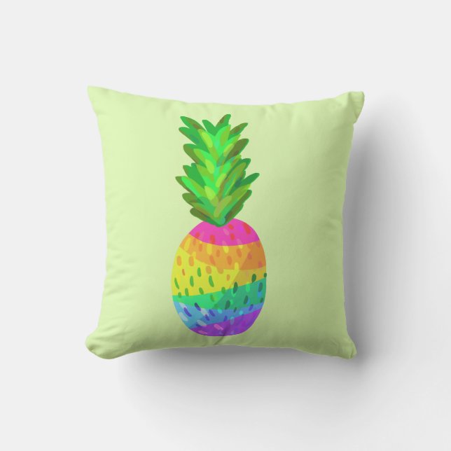 Rainbow Pineapple Cushion (Front)