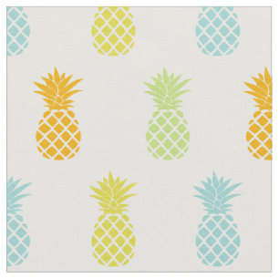 Rainbow Pineapples Pattern Fabric