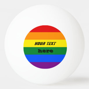 RAINBOW ping pong ball TO CUSTOMISE OR PERSONISE