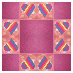 Rainbow Pink 1 Fabric