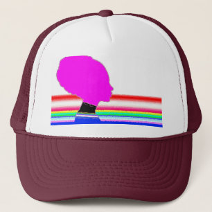 Rainbow Pink Profile – Pop Art Trucker Hat
