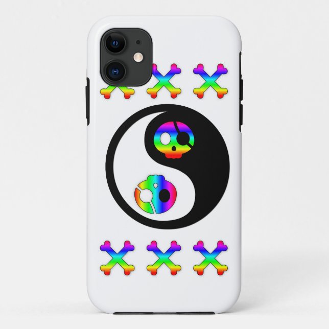 Rainbow Pirate Yin Yang iphone 5 case (Back)