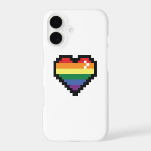 Rainbow Pixel Heart