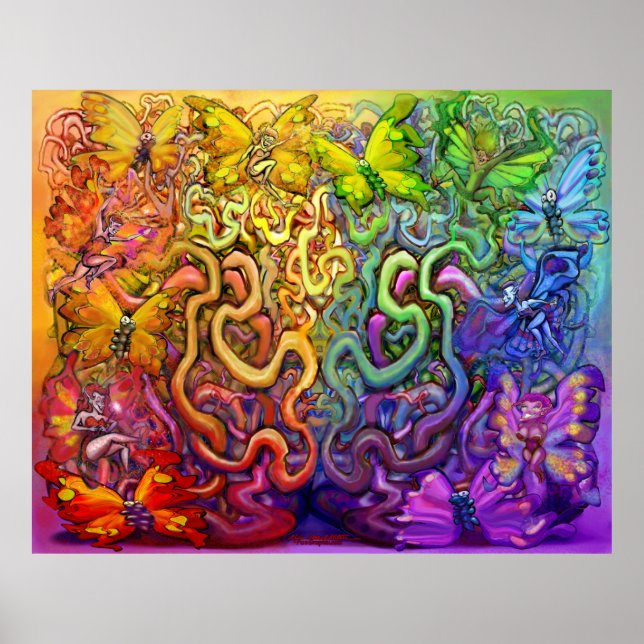 Rainbow Pixies Magic Poster (Front)