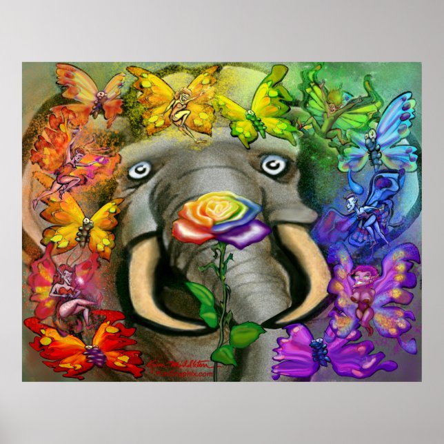 Rainbow Pixies Party Poster (Front)