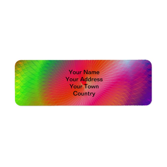 Rainbow Plafond Return Address Label (Front)
