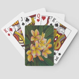 Rainbow Plumeria Playing Cards