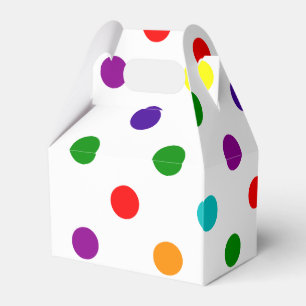 RAINBOW POLKA DOT FAVOUR BOX