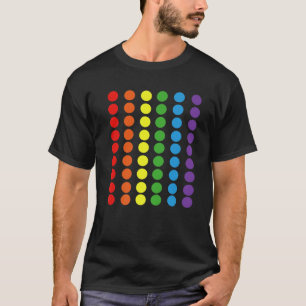 Rainbow Polka Dot Gay Pride Colours LGBTQ Ally T-Shirt