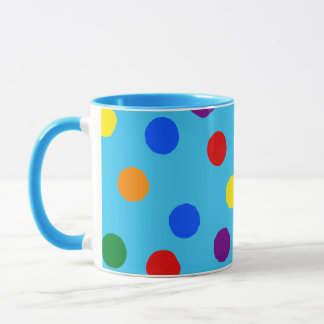 Rainbow Polka Dot Mug
