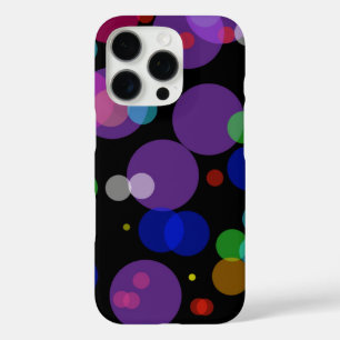 Rainbow polka dots abstract iPhone 16 pro case