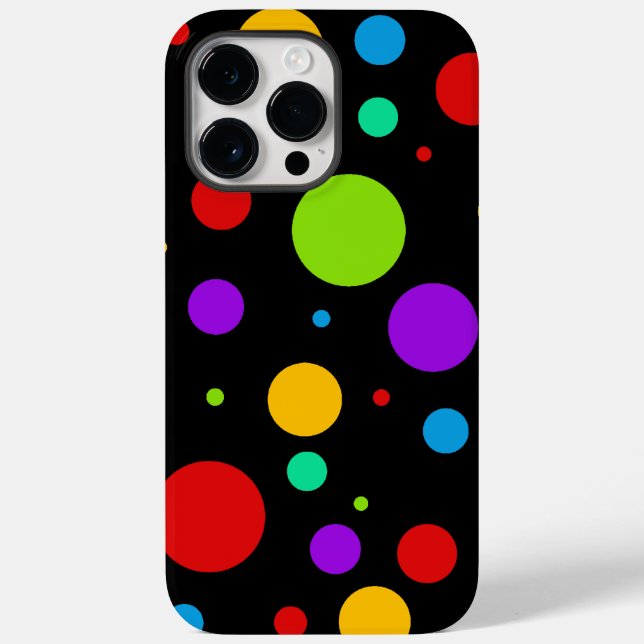 Rainbow Polka Dots Case-Mate iPhone Case (Back)