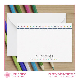Rainbow Polka Dots Customisable Card