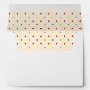 Rainbow Polka Dots Envelopes