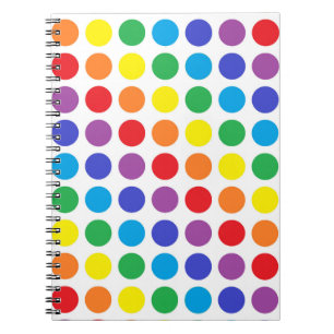 Rainbow Polka Dots Notebook