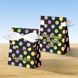 Rainbow Polka Dots Pattern Favour Box
