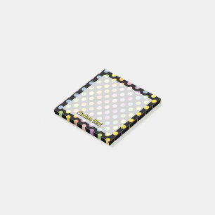 Rainbow Polka Dots Pattern Post-it Notes