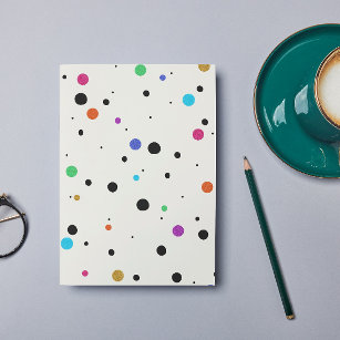Rainbow Polka Dots Scrapbook Paper