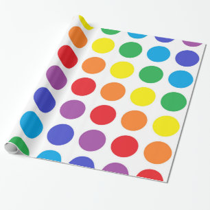 Rainbow Polka Dots Wrapping Paper