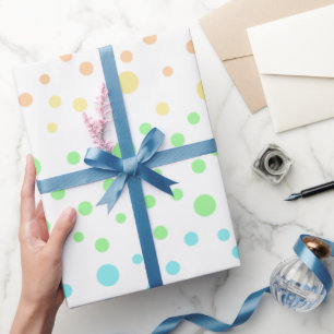 Rainbow Polka Dots Wrapping Paper