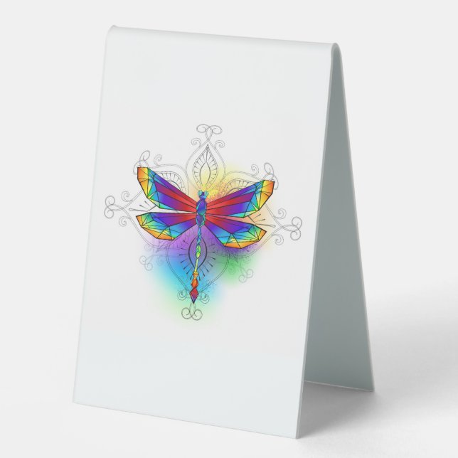 Rainbow Polygonal Dragonfly (Front)