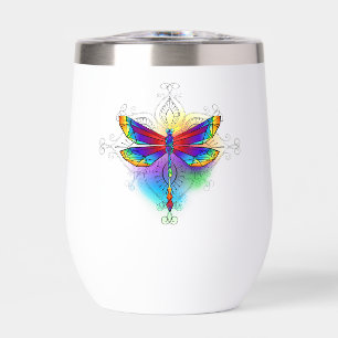 Rainbow Polygonal Dragonfly