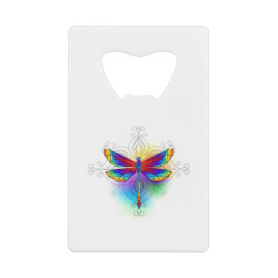 Rainbow Polygonal Dragonfly
