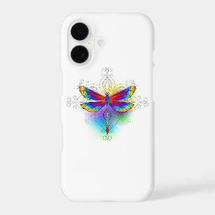 Rainbow Polygonal Dragonfly