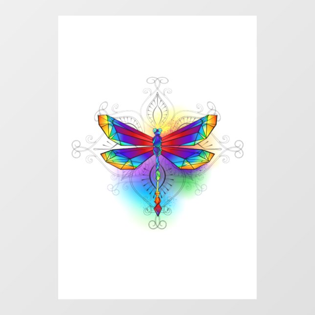 Rainbow Polygonal Dragonfly (Sheet)
