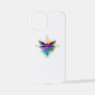 Rainbow Polygonal Dragonfly iPhone 12 Mini Case