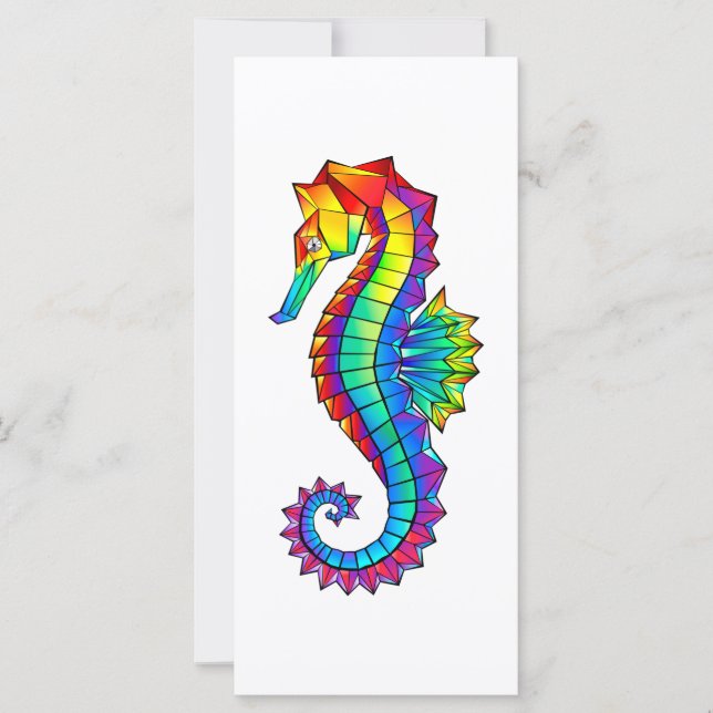 Rainbow Polygonal Seahorse (Front)