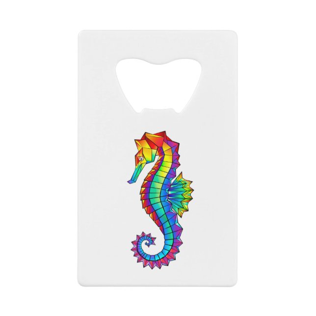 Rainbow Polygonal Seahorse (Front)