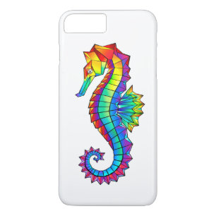 Rainbow Polygonal Seahorse iPhone 8 Plus/7 Plus Case