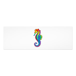 Rainbow Polygonal Seahorse Photo Print