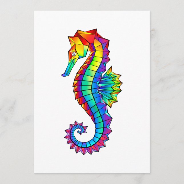 Rainbow Polygonal Seahorse Program (Front)