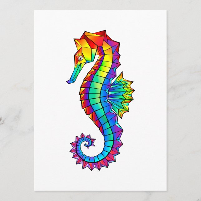 Rainbow Polygonal Seahorse Program (Front)