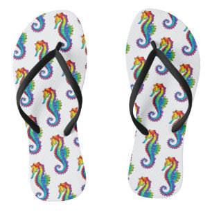 Rainbow Polygonal Seahorse Thongs
