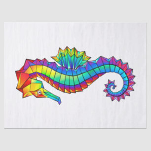 Rainbow Polygonal Seahorse Tissue Paper