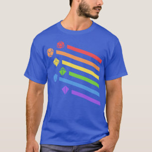 Rainbow Polyhedral Dice Set 2 T-Shirt