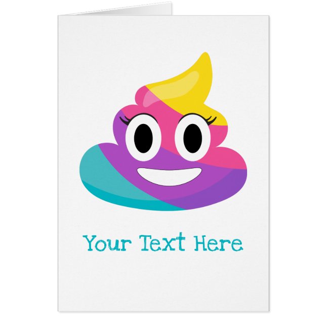 Rainbow Poop Emoji (Front)