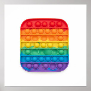 Rainbow Pop-It Fidget Poster