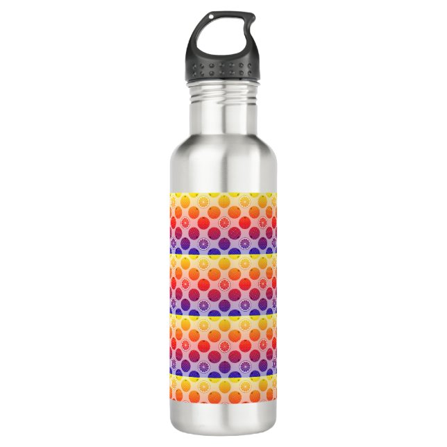 Rainbow PopArt Citrus 710 Ml Water Bottle (Front)