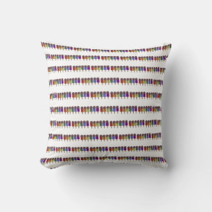 Rainbow Popsicle Parade Cushion