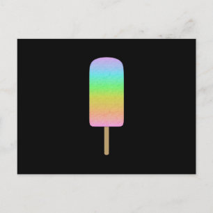 Rainbow Popsicle Postcard
