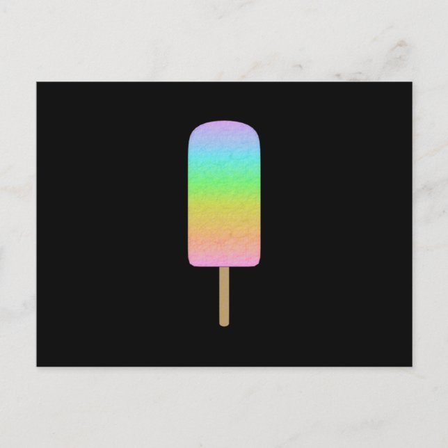 Rainbow Popsicle Postcard (Front)