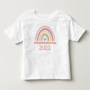 Rainbow Preschool 2023 Back to School  Toddler T-Shirt