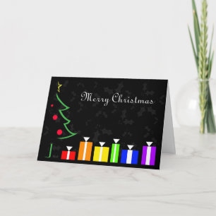 Rainbow Presents Holiday Card