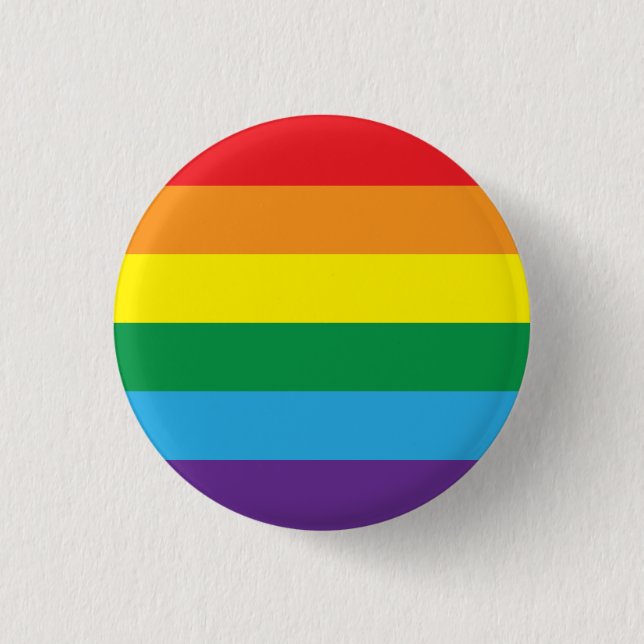 Rainbow PRIDE 3 Cm Round Badge (Front)