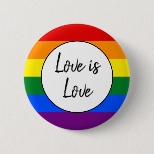 Rainbow Pride 6 Cm Round Badge